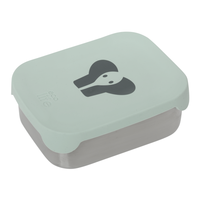 Ανοξείδωτο φαγητοδοχείο με καπάκι σιλικόνης