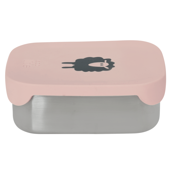 Ανοξείδωτο φαγητοδοχείο με καπάκι σιλικόνης