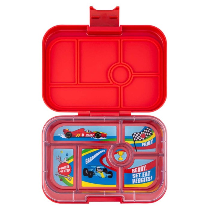 Μπλε Φαγητοδοχείο Yumbox με τερατάκια