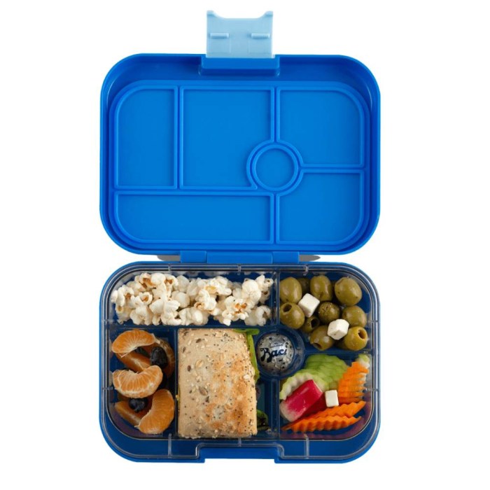Μπλε Φαγητοδοχείο Yumbox με τερατάκια